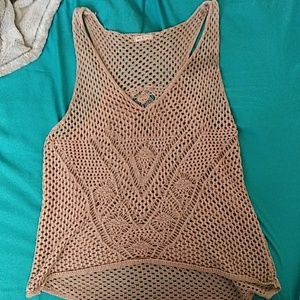 Swim cover-up tank top